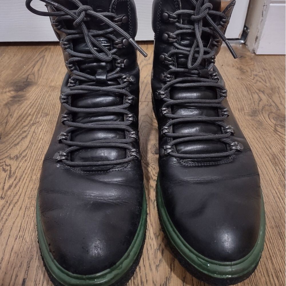 ECCO Women Crepetray Fashion Genuine Leather Combat Ankle Boot Size 10 - Picture 10 of 11